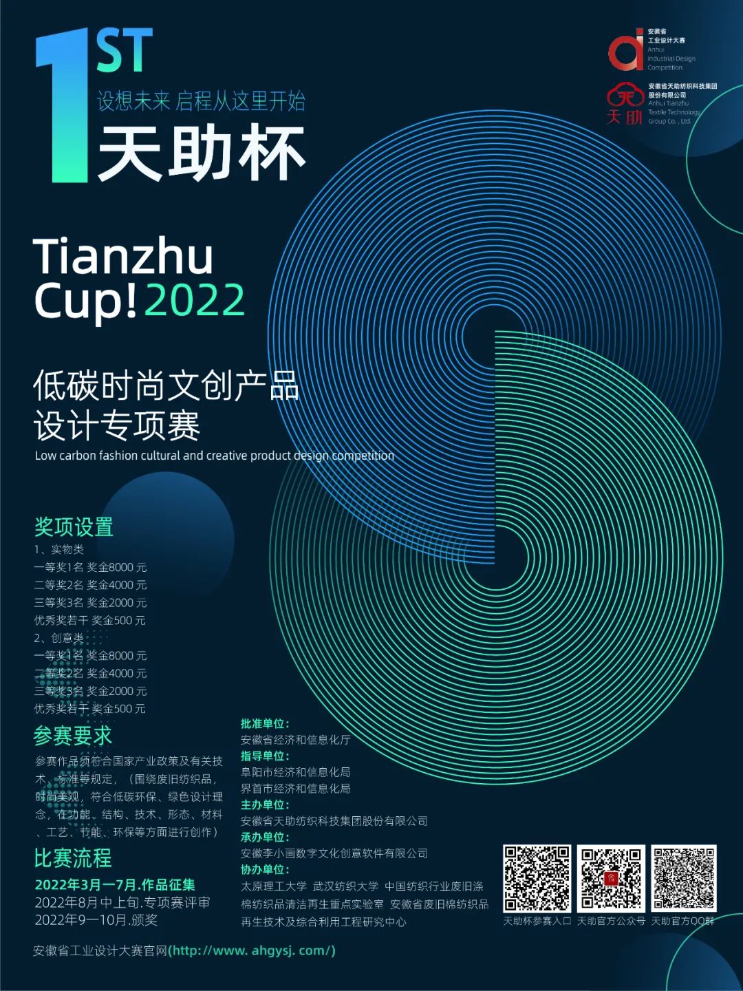 2022安徽省第九届工业设计大赛“天助杯”低碳时尚文创产品设计专项赛(图1)