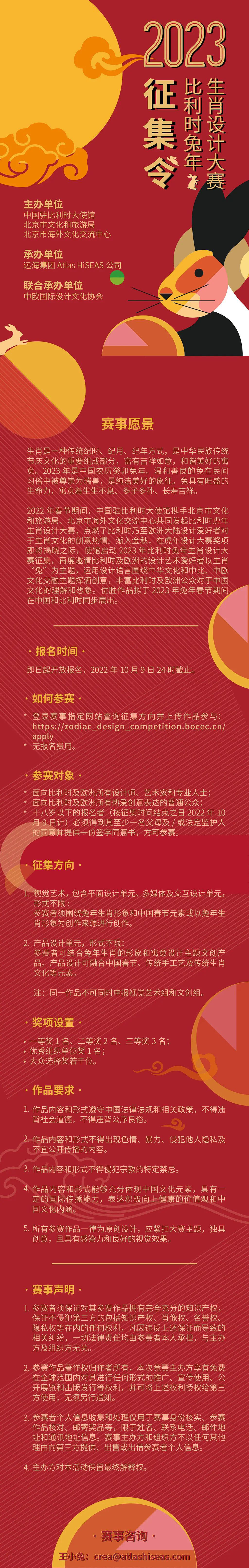 2023年比利时兔年生肖设计大赛(图1)